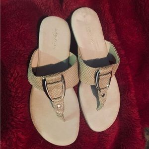 NWOT London Fog slip on sandals